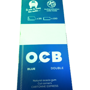OCB Blau doppelt mit Gummizug (25x100 Blatt)